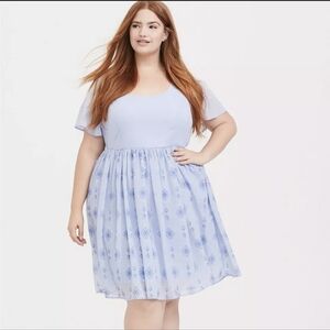 Torrid Frozen Blue Dress
